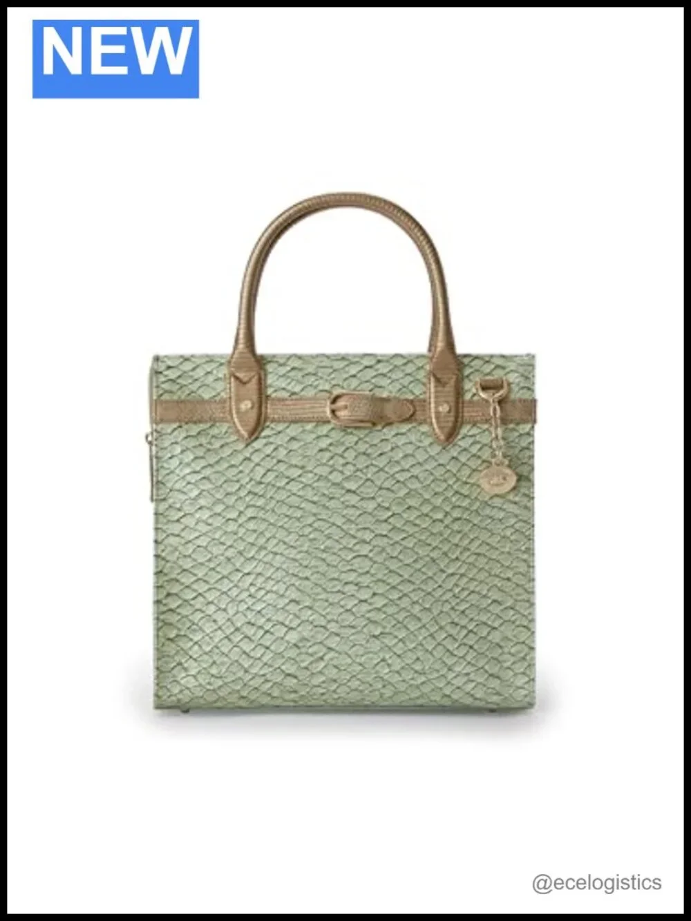 Luxury Croc-Embossed Leather Satchel with Crossbody Strap